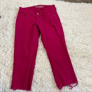 Hot Pink Rockstar Capris Old Navy size 6